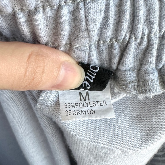 Amazon Grey High Waisted Sweat Shorts, Activewear Shorts, Size Medium - Picture 13 of 15